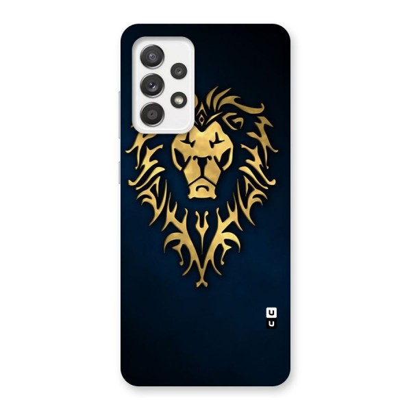 Beautiful Golden Lion Design Back Case for Galaxy A52