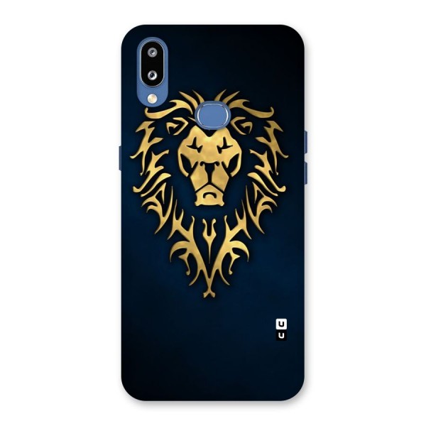 Beautiful Golden Lion Design Back Case for Galaxy M01s