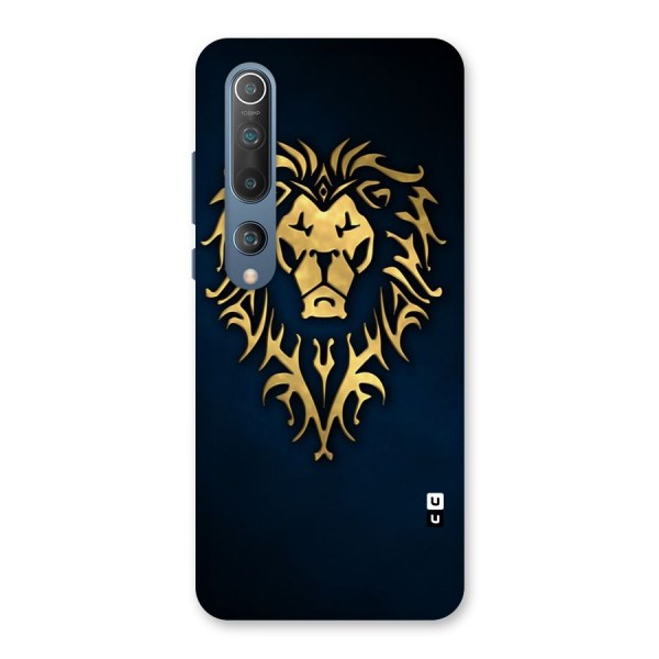 Beautiful Golden Lion Design Back Case for Mi 10