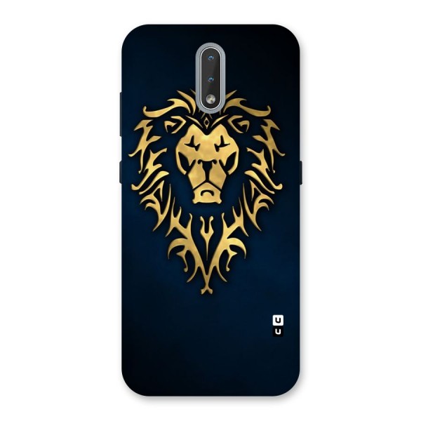 Beautiful Golden Lion Design Back Case for Nokia 2.3