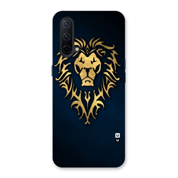 Beautiful Golden Lion Design Back Case for OnePlus Nord CE 5G