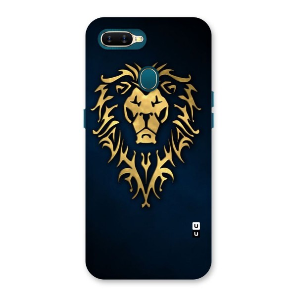 Beautiful Golden Lion Design Back Case for Oppo A7