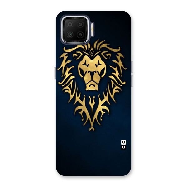 Beautiful Golden Lion Design Back Case for Oppo F17