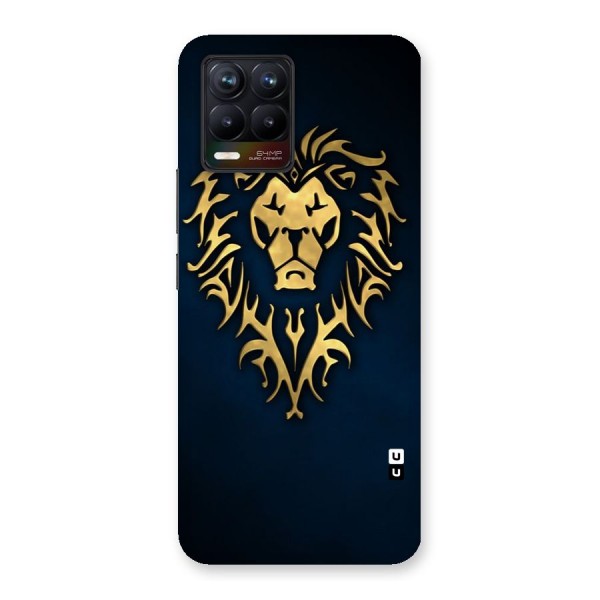 Beautiful Golden Lion Design Back Case for Realme 8