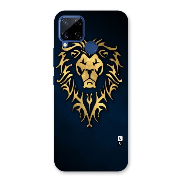 Beautiful Golden Lion Design Back Case for Realme C15