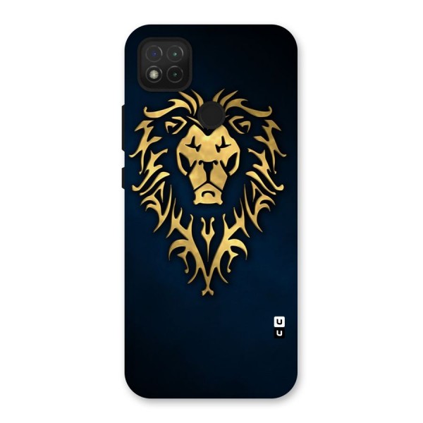 Beautiful Golden Lion Design Back Case for Redmi 9C