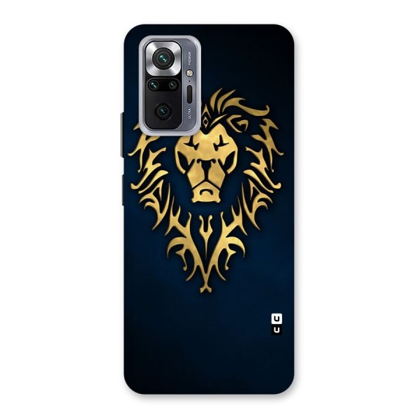 Beautiful Golden Lion Design Back Case for Redmi Note 10 Pro