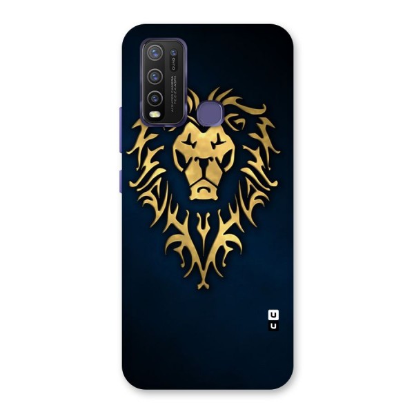 Beautiful Golden Lion Design Back Case for Vivo Y30