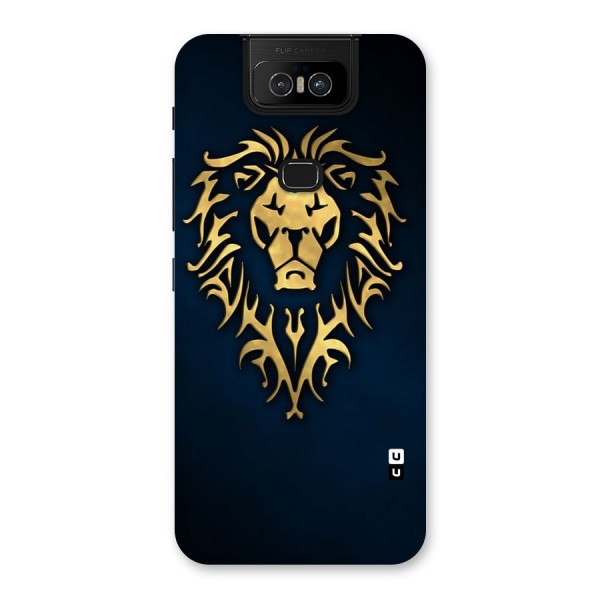 Beautiful Golden Lion Design Back Case for Zenfone 6z