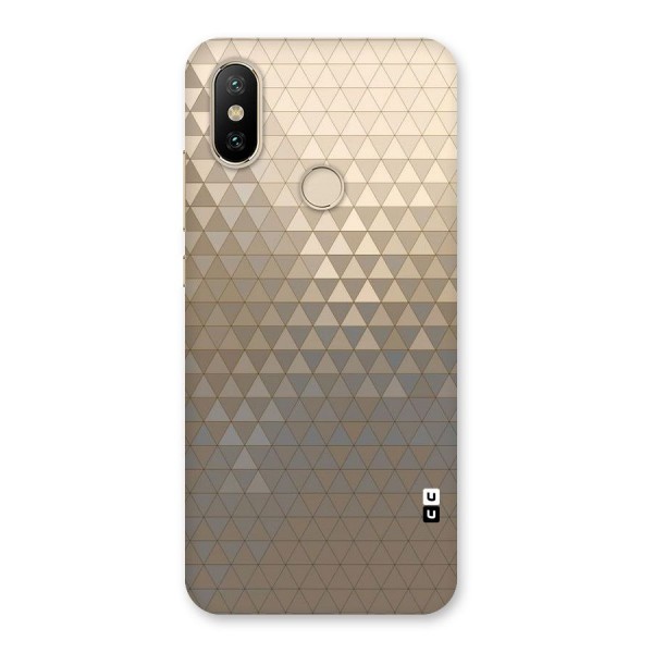 Beautiful Golden Pattern Back Case for Mi A2