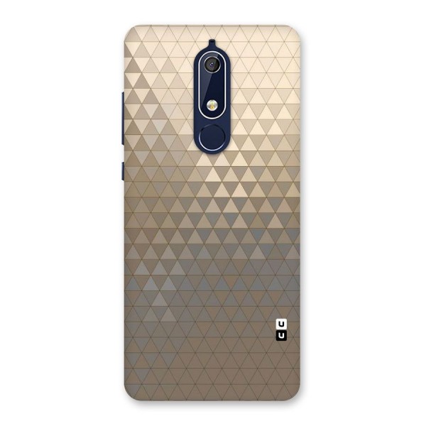 Beautiful Golden Pattern Back Case for Nokia 5.1