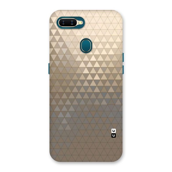 Beautiful Golden Pattern Back Case for Oppo A7