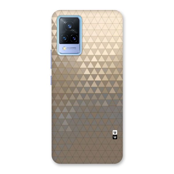 Beautiful Golden Pattern Back Case for Vivo V21 5G