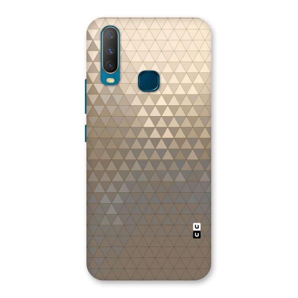 Beautiful Golden Pattern Back Case for Vivo Y15