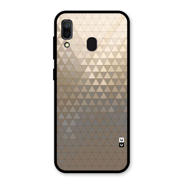 Beautiful Golden Pattern Glass Back Case for Galaxy A30