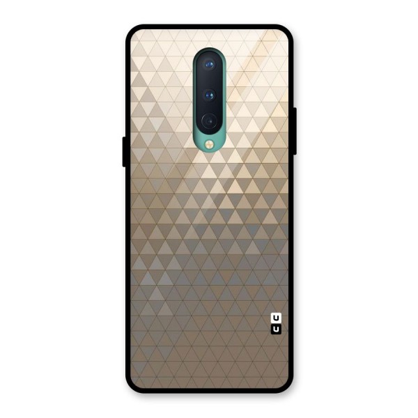 Beautiful Golden Pattern Glass Back Case for OnePlus 8