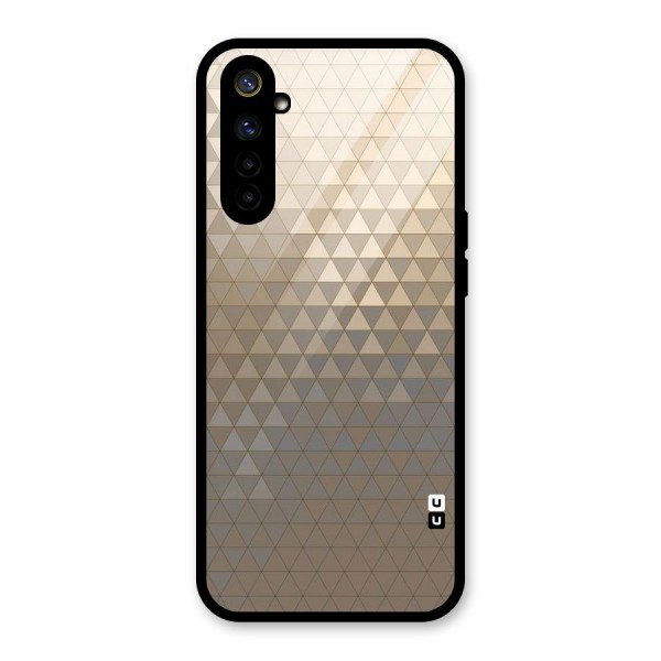 Beautiful Golden Pattern Glass Back Case for Realme 6