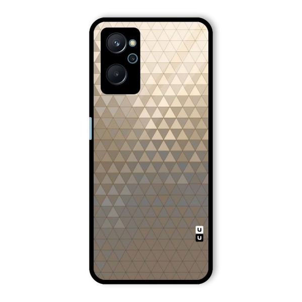 Beautiful Golden Pattern Glass Back Case for Realme 9i