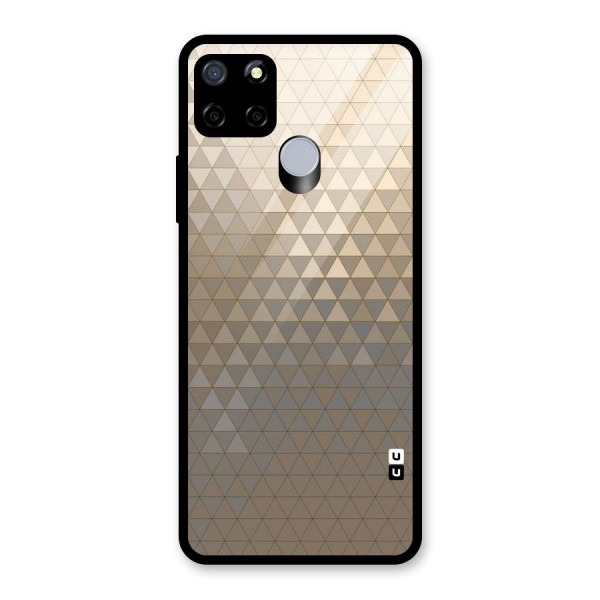 Beautiful Golden Pattern Glass Back Case for Realme C12