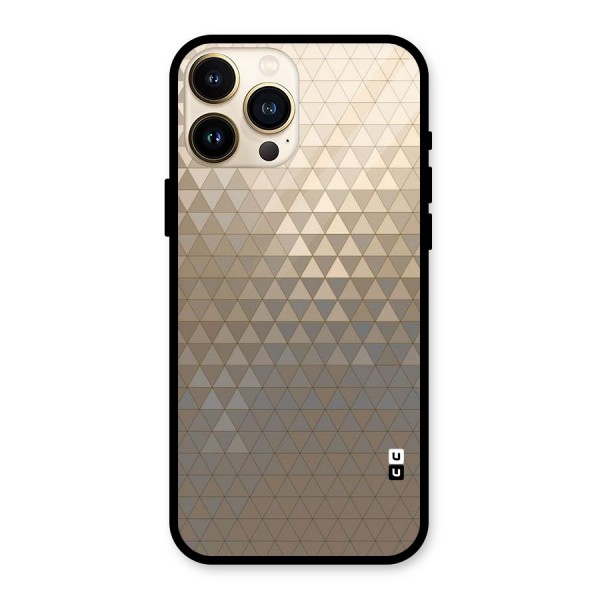 Beautiful Golden Pattern Glass Back Case for iPhone 13 Pro Max