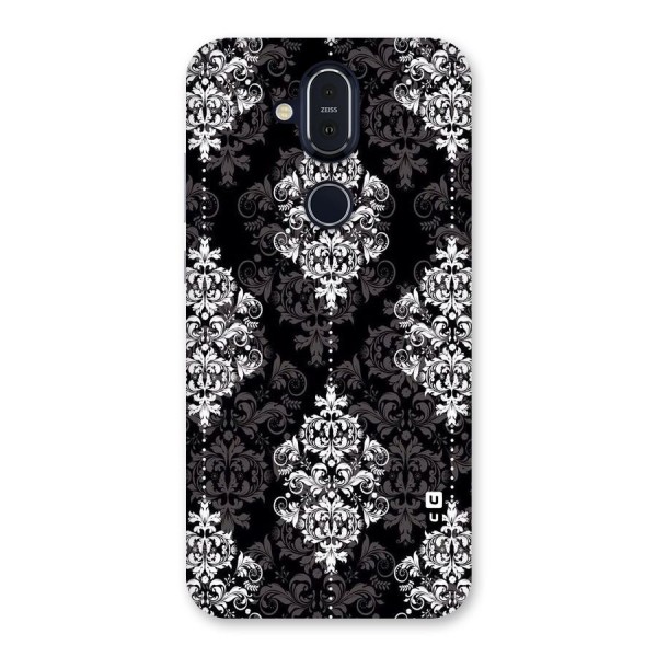 Beautiful Grey Pattern Back Case for Nokia 8.1