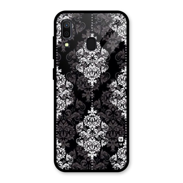 Beautiful Grey Pattern Glass Back Case for Galaxy A30