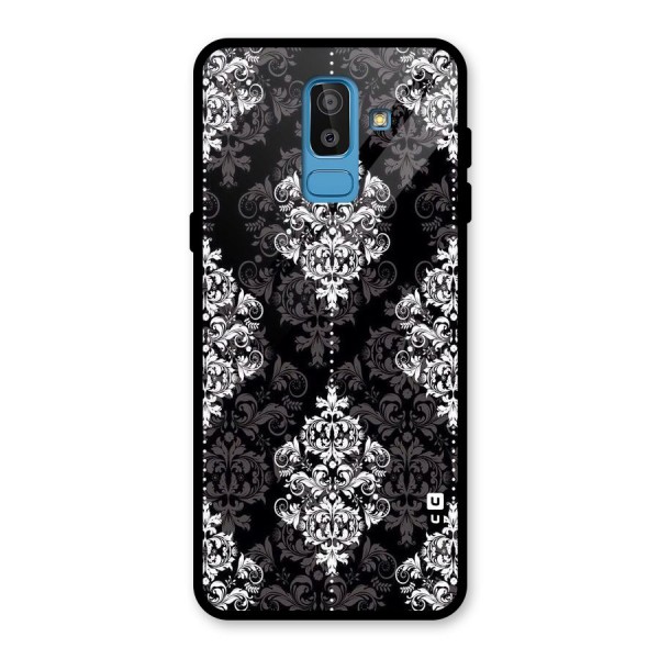 Beautiful Grey Pattern Glass Back Case for Galaxy J8