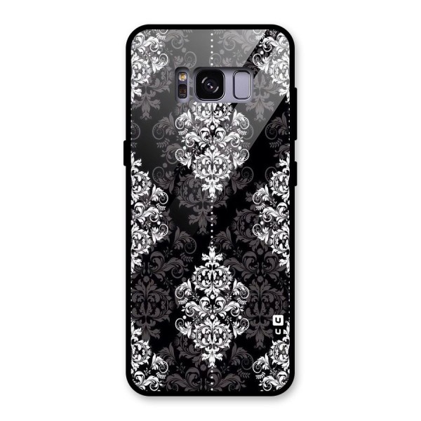 Beautiful Grey Pattern Glass Back Case for Galaxy S8