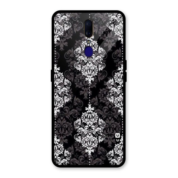 Beautiful Grey Pattern Glass Back Case for Oppo F11