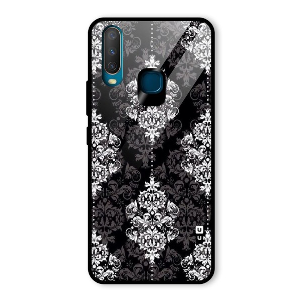 Beautiful Grey Pattern Glass Back Case for Vivo Y12