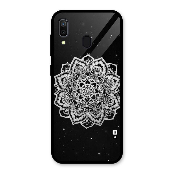 Beautiful Mandala Design Glass Back Case for Galaxy A30