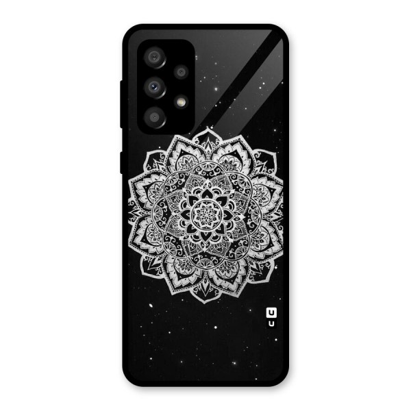 Beautiful Mandala Design Glass Back Case for Galaxy A32