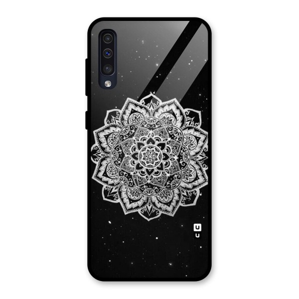 Beautiful Mandala Design Glass Back Case for Galaxy A50