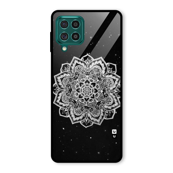 Beautiful Mandala Design Glass Back Case for Galaxy F62