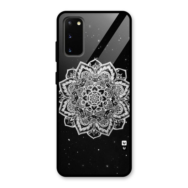 Beautiful Mandala Design Glass Back Case for Galaxy S20