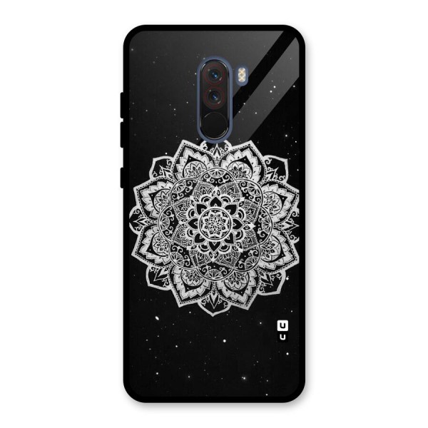 Beautiful Mandala Design Glass Back Case for Poco F1