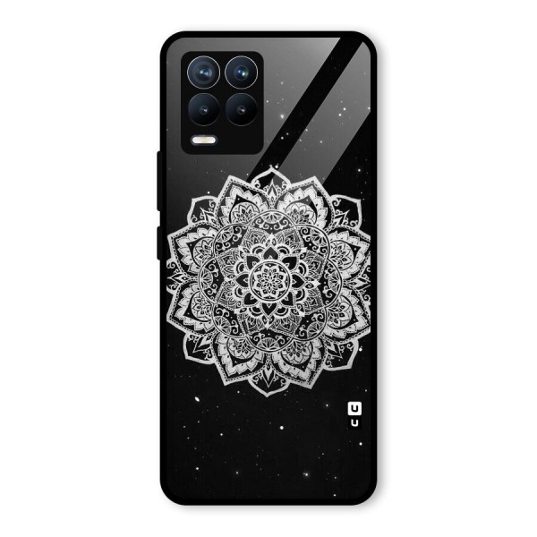 Beautiful Mandala Design Glass Back Case for Realme 8