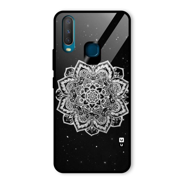 Beautiful Mandala Design Glass Back Case for Vivo Y12