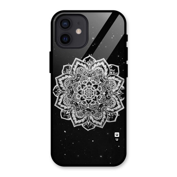 Beautiful Mandala Design Glass Back Case for iPhone 12