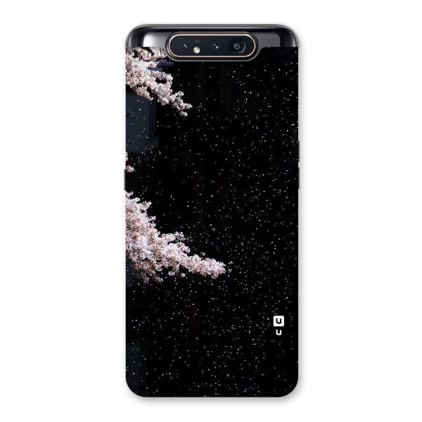 Beautiful Night Sky Flowers Back Case for Galaxy A80