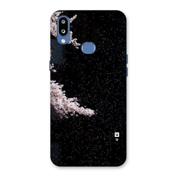 Beautiful Night Sky Flowers Back Case for Galaxy M01s