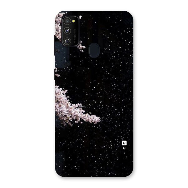 Beautiful Night Sky Flowers Back Case for Galaxy M21