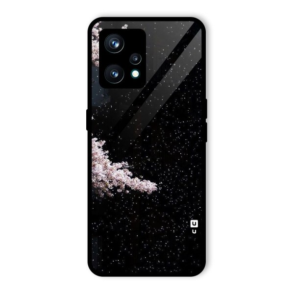 Beautiful Night Sky Flowers Glass Back Case for Realme 9 Pro Plus 5G