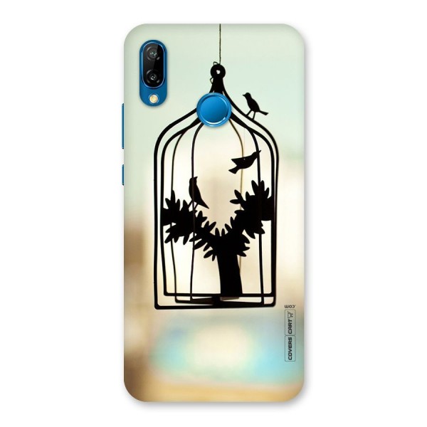 Beautiful Pegion Cage Back Case for Huawei P20 Lite