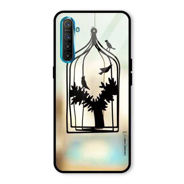 Beautiful Pegion Cage Glass Back Case for Realme XT