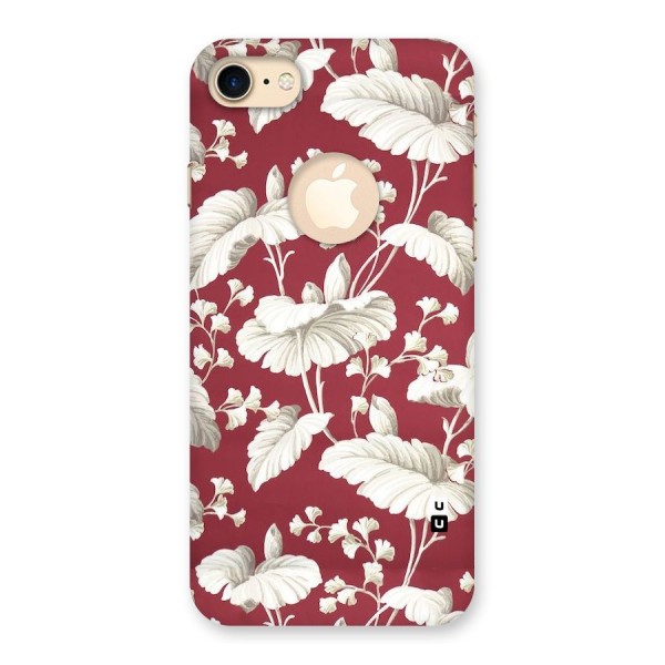 Beautiful Petals Back Case for iPhone 8 Logo Cut