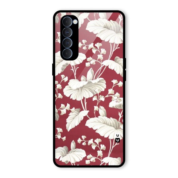 Beautiful Petals Glass Back Case for Oppo Reno4 Pro