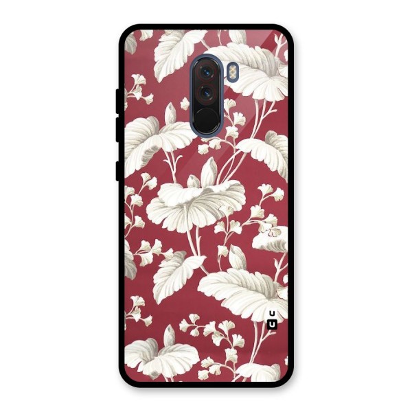 Beautiful Petals Glass Back Case for Poco F1