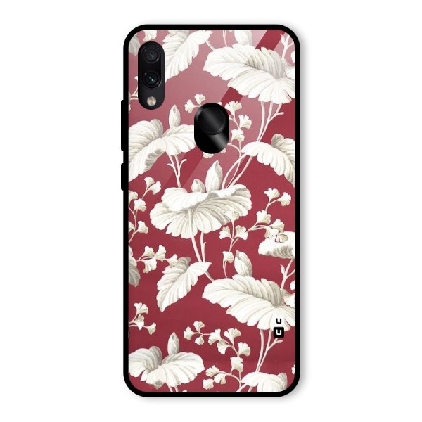 Beautiful Petals Glass Back Case for Redmi Note 7