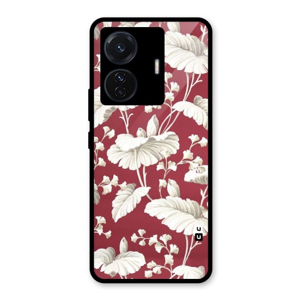 Beautiful Petals Glass Back Case for Vivo T1 Pro